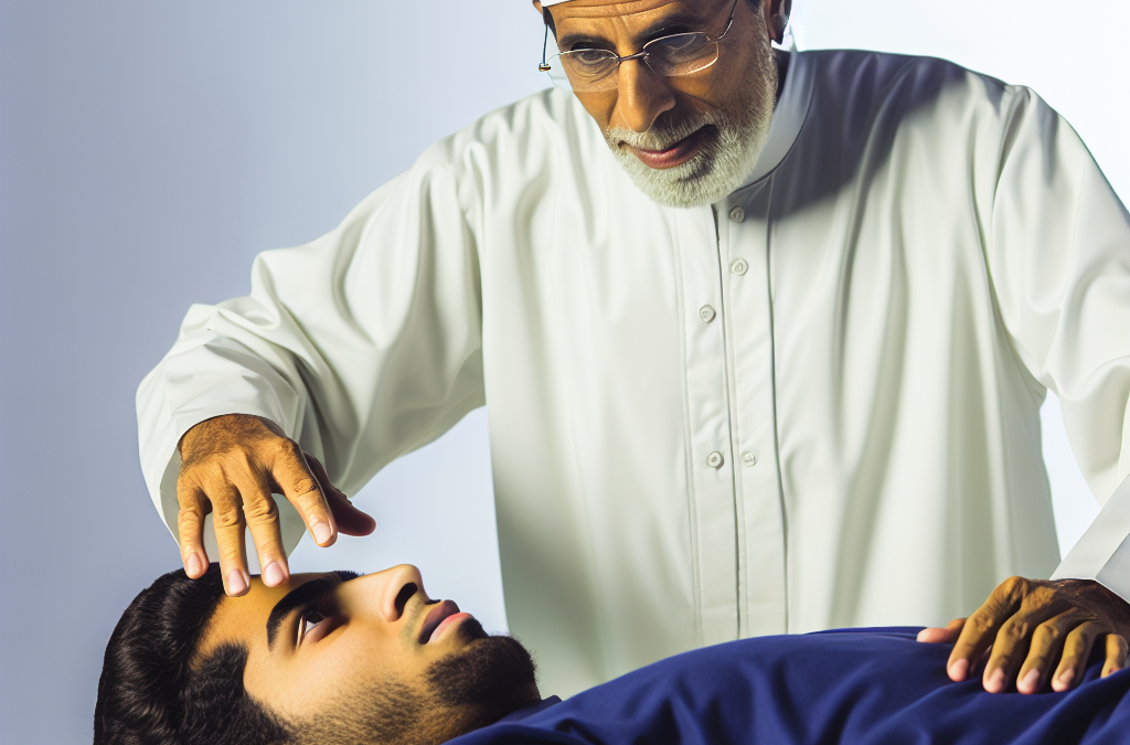 Imagen de Sesión de osteopatía enfocada en aliviar la pubalgia en un paciente.